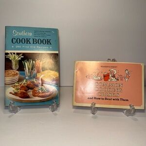 Set of 2 Vintage Cook Books - Southern Cooking / Common Cooking Crises 1970-72